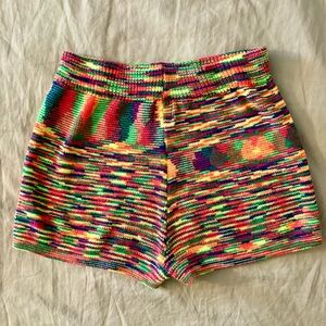 Princess Polly Multi Color Knit Shorts Size 6 Super Cute!!  NWOT!